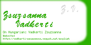 zsuzsanna vadkerti business card